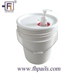 20L baldi plastik dengan tudung pimp